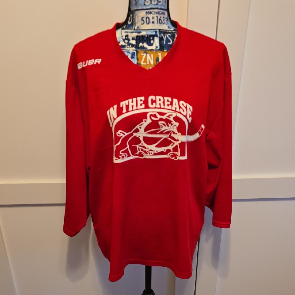 Bauer Red Hockey Jersey with Graphic